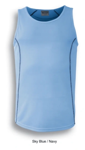 Picture of Bocini, Stitch Mens Stitch Singlet